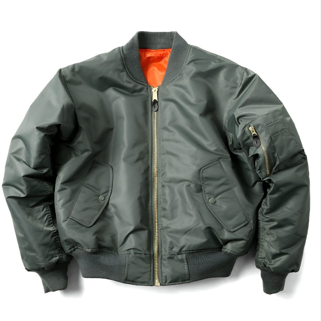 Unisex Bomber Jacket | Classic Design with Ribbed Trim | Wind-Resistant Shell & Smooth Lining