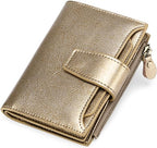 Unisex Compact Wallet | Genuine Leather | Multi-Pocket & RFID Blocking