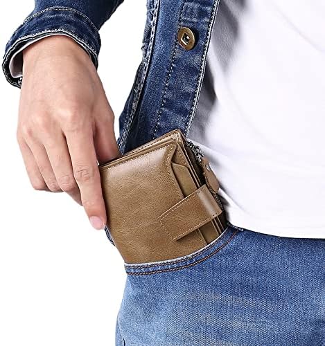 Unisex Compact Wallet | Genuine Leather | Multi-Pocket & RFID Blocking