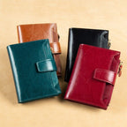 Unisex Compact Wallet | Genuine Leather | Multi-Pocket & RFID Blocking