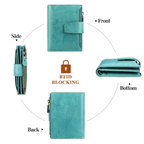 Unisex Compact Wallet | Genuine Leather | Multi-Pocket & RFID Blocking