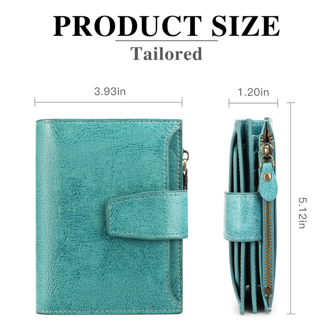 Unisex Compact Wallet | Genuine Leather | Multi-Pocket & RFID Blocking