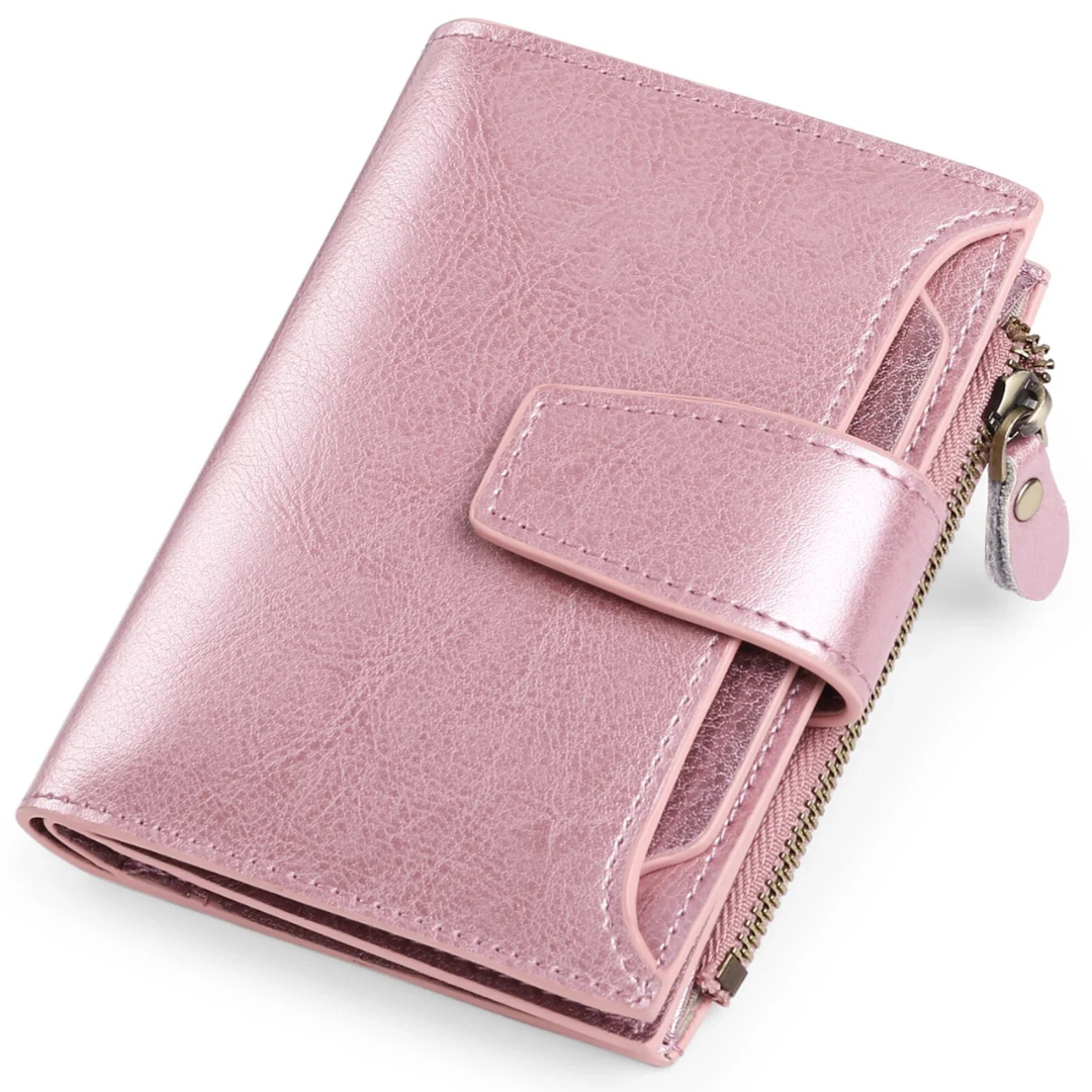 Unisex Compact Wallet | Genuine Leather | Multi-Pocket & RFID Blocking