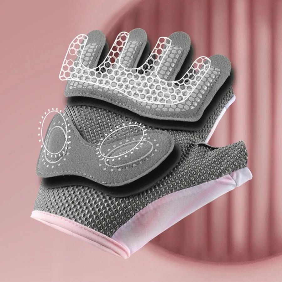Unisex Fitness Gloves | Breathable Half-Finger Design | Reinforced Grip, Comfortable Fit