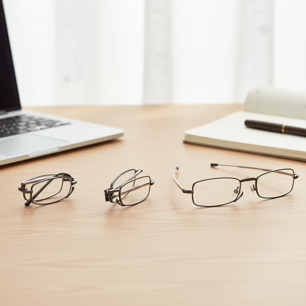 Unisex Folding Reading Glasses | Compact Foldable Design | HD Lenses | Protective Case