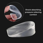 Unisex Heel Lift Inserts | Adjustable Silicone Gel Lift | Shock Absorption & Plantar Pain Relief