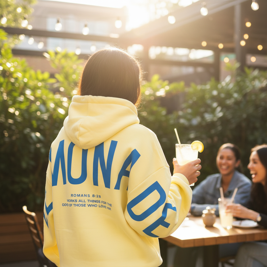 Unisex Oversized Hoodie | Bold Yahweh Scripture Print | Heavyweight Cotton-Blend Fleece