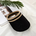 Unisex Sun Visor Hat | Wide Brim UV Protection | Straw & Adjustable Fit | Lightweight Comfort
