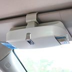 Universal Car Sunglasses Case | Visor-Mount Design | Velvet-Lined & Card Slots | One-Hand Access