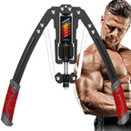 Upper Body Arm Trainer | Adjustable Hydraulic Resistance 10-200 kg | Compact Portable Home Gym