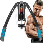 Upper Body Arm Trainer | Adjustable Hydraulic Resistance 10-200 kg | Compact Portable Home Gym