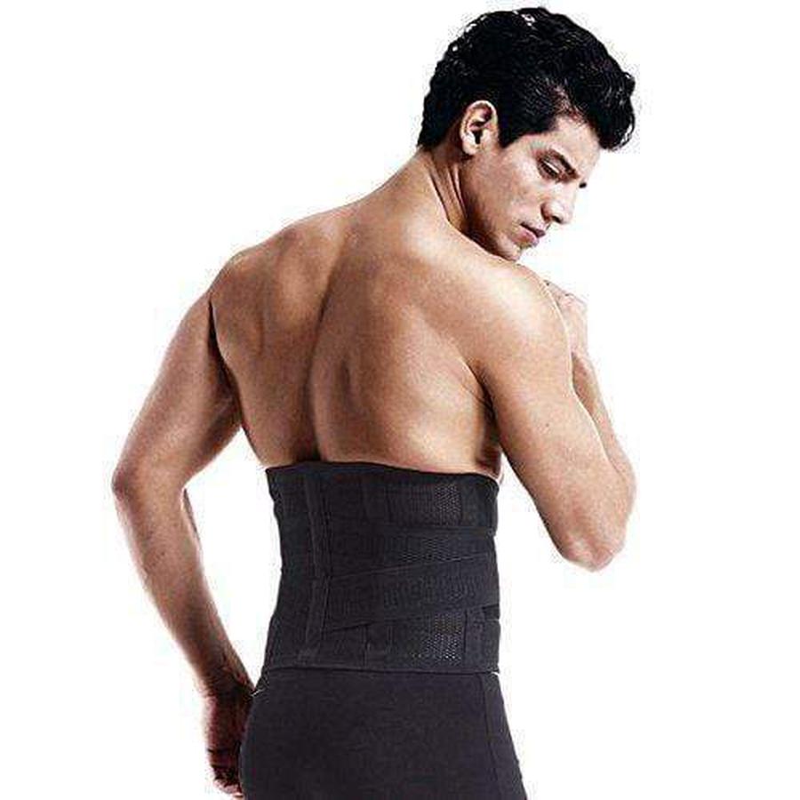 Waist Trainer for Men | Thermal Sweat Belt | Adjustable Compression & Back Support