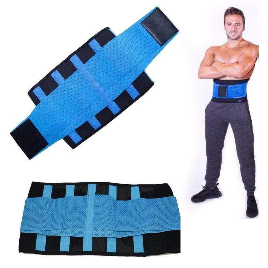 Waist Trainer for Men | Thermal Sweat Belt | Adjustable Compression & Back Support
