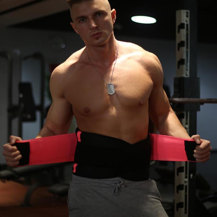 Waist Trainer for Men | Thermal Sweat Belt | Adjustable Compression & Back Support