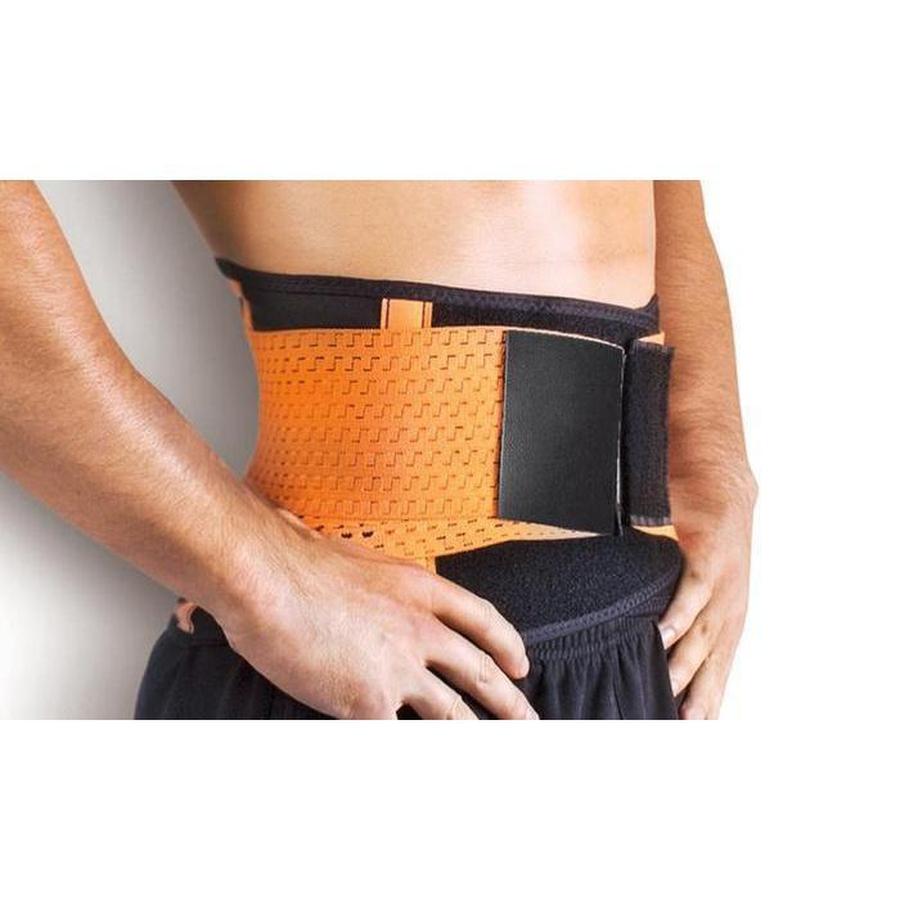 Waist Trainer for Men | Thermal Sweat Belt | Adjustable Compression & Back Support