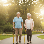 Walking Cane for Seniors | Lightweight Aluminum | Height Adjustable Ergonomic Non-Slip Handle