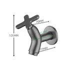 Wall-Mounted Cold Water Faucet | Ergonomic Single Lever | Solid Brass Construction | Compact Design