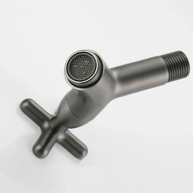 Wall-Mounted Cold Water Faucet | Solid Brass | Ergonomic Single Lever