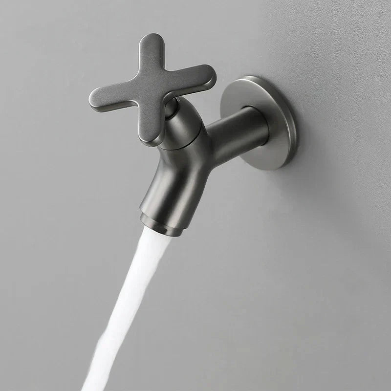 Wall-Mounted Cold Water Faucet | Solid Brass | Ergonomic Single Lever