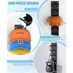 Wall-Mounted Hat Organizer | One-Hat-One-Layer Shape-Saving | Holds 9 Hats