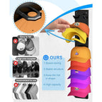 Wall-Mounted Hat Organizer | One-Hat-One-Layer Shape-Saving | Holds 9 Hats