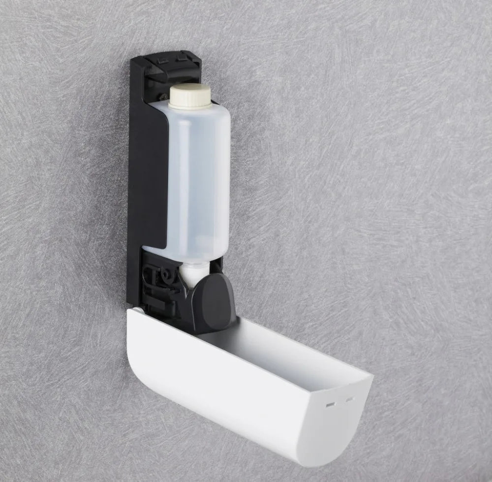 Wall-Mounted Shower Dispenser Set | Triple Pump | Transparent Body, 350ml Each | Space-Saving