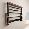 Wall-Mounted Towel Rack | Minimalist Matte Design | 50cm Stainless Steel | No-Drill Installation