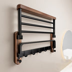 Wall-Mounted Towel Rack | Minimalist Matte Design | 50cm Stainless Steel | No-Drill Installation