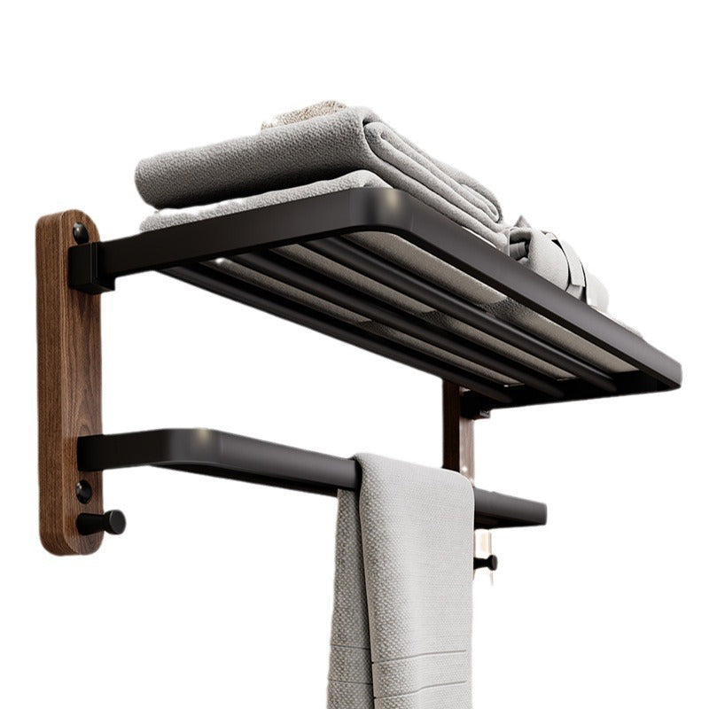 Wall-Mounted Towel Rack | Minimalist Matte Design | 50cm Stainless Steel | No-Drill Installation