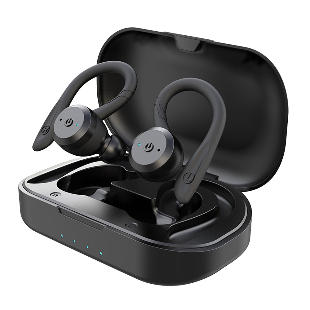Waterproof Wireless Sport Earbuds | 20-Hour Battery Life | Dual-Wearing Ergonomic Fit
