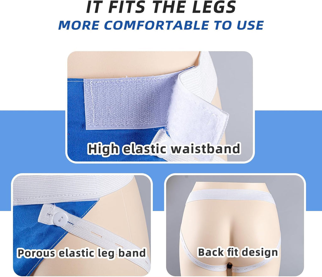 Wearable Urine Collector | Adjustable Waist & Leg Straps | Silicone Collector & 1000ml Bag