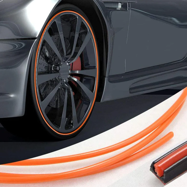 Wheel Rim Protector | Rubber Protective Strip | 8m Length | Scratch Protection