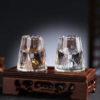 Whisky Glasses | Handmade Crystal with Real Gold Flakes | Set of 2 | For Premium Drinks