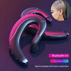 Wireless Bone Conduction Headphones | Open-Ear Design | HD Sound & Mic | Up to 6 Hours Playtime
