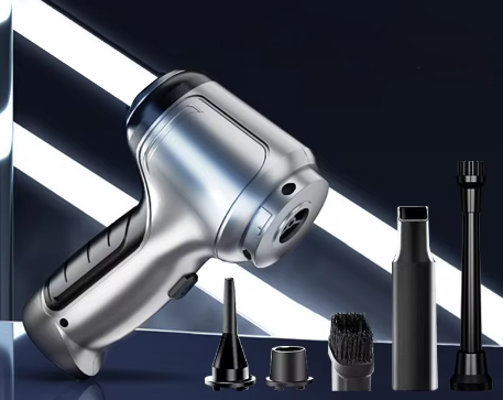 Wireless Car Vacuum Cleaner | Powerful Suction & Quiet | USB Rechargeable, 6 Attachments