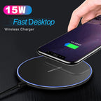 Wireless Charging Pad | 30W Fast Charge | USB-C Cable Included