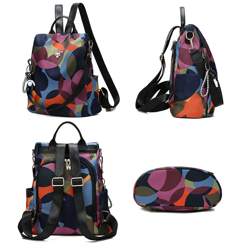 Women's Anti-Theft Backpack | Hidden Back Access & Multi-Pocket Design | Water-Resistant Oxford | Travel-Ready