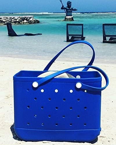Women's Beach Tote Bag | Waterproof & Washable with Vent Holes | Upright Structured Base