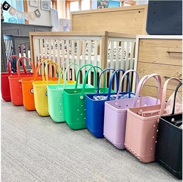 Women's Beach Tote Bag | Waterproof & Washable with Vent Holes | Upright Structured Base