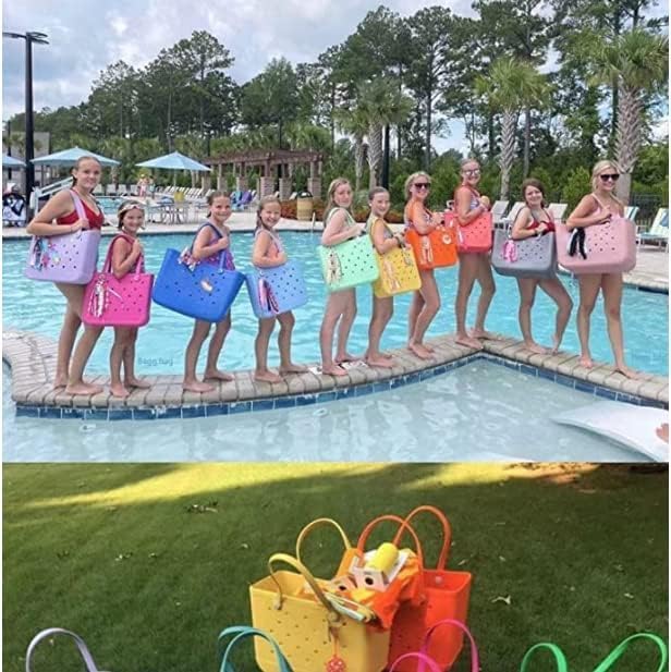 Women's Beach Tote Bag | Waterproof & Washable with Vent Holes | Upright Structured Base