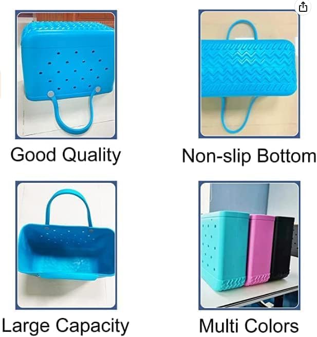 Women's Beach Tote Bag | Waterproof & Washable with Vent Holes | Upright Structured Base