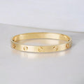 Women's Bracelet | Screw-Detail Polished Finish | Gold, Rose Gold & Silver Colors | Timeless Style