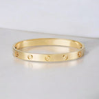 Women's Bracelet | Screw-Detail Polished Finish | Gold, Rose Gold & Silver Colors | Timeless Style