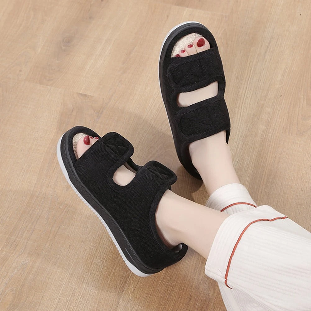 Women’s Diabetic Sandals | Wide Fit & Adjustable Straps | Soft Cushioned Insole & Breathable Design