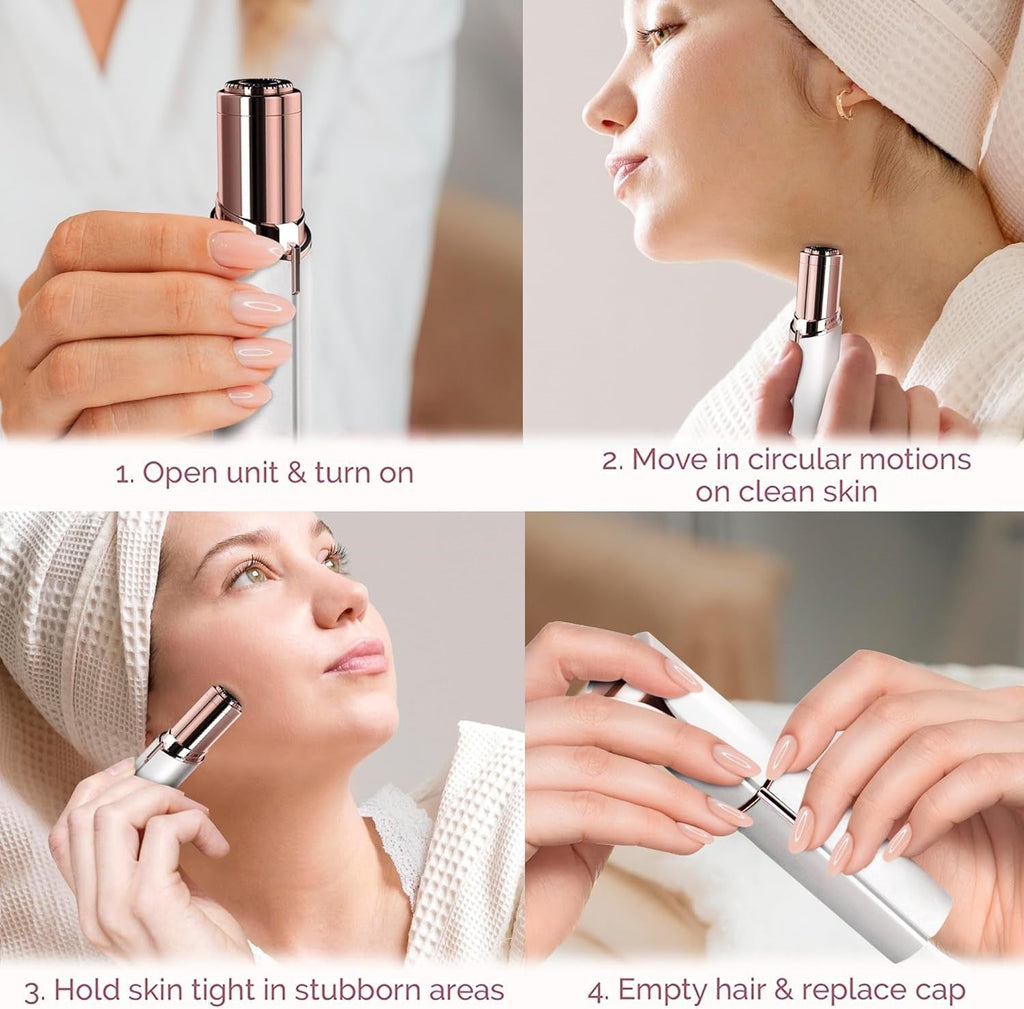 Women's Facial Hair Remover | Precision Electric Shaver | Portable Travel Size