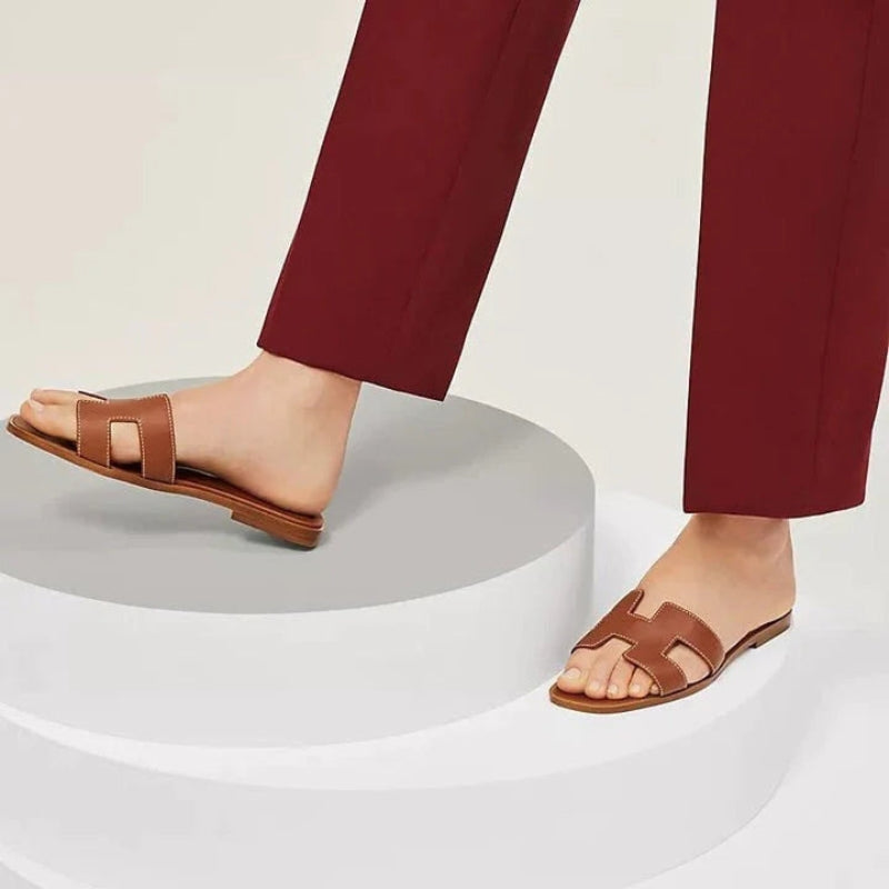 Women's Flat Sandals | Minimal Slip-On Design | Non-Slip Sole & Feather-Light