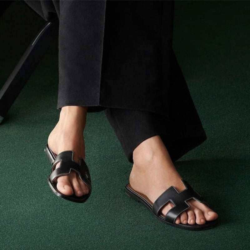 Women's Flat Sandals | Minimal Slip-On Design | Non-Slip Sole & Feather-Light