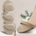 Women’s Forefoot Cushions | Anti-Slip Contoured Pads | Leather Foam Massage Bumps Pain Relief