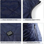 Women's Heated Vest | Dual Control & 9 Heating Zones | Lightweight Fabric | All-Season Warmth