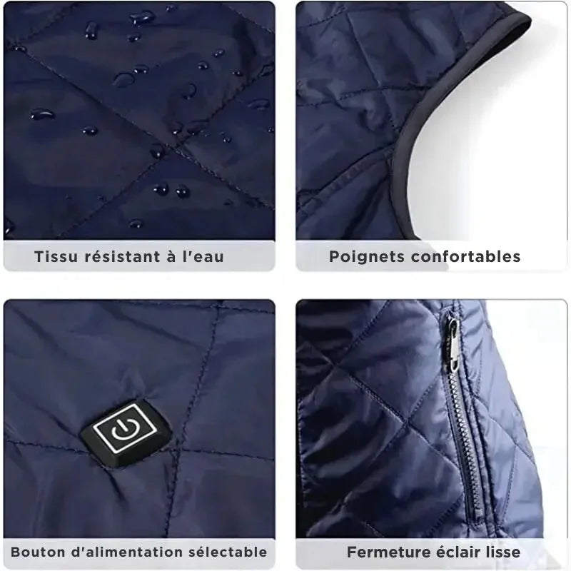 Women's Heated Vest | Dual Control & 9 Heating Zones | Lightweight Fabric | All-Season Warmth